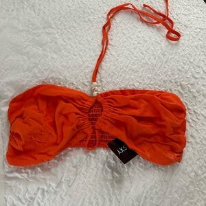 Orange vacation tie top #beachwear